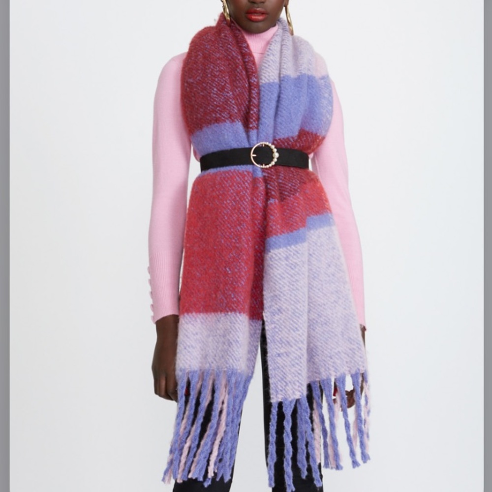 NWT Savida Olivia Check Scarf